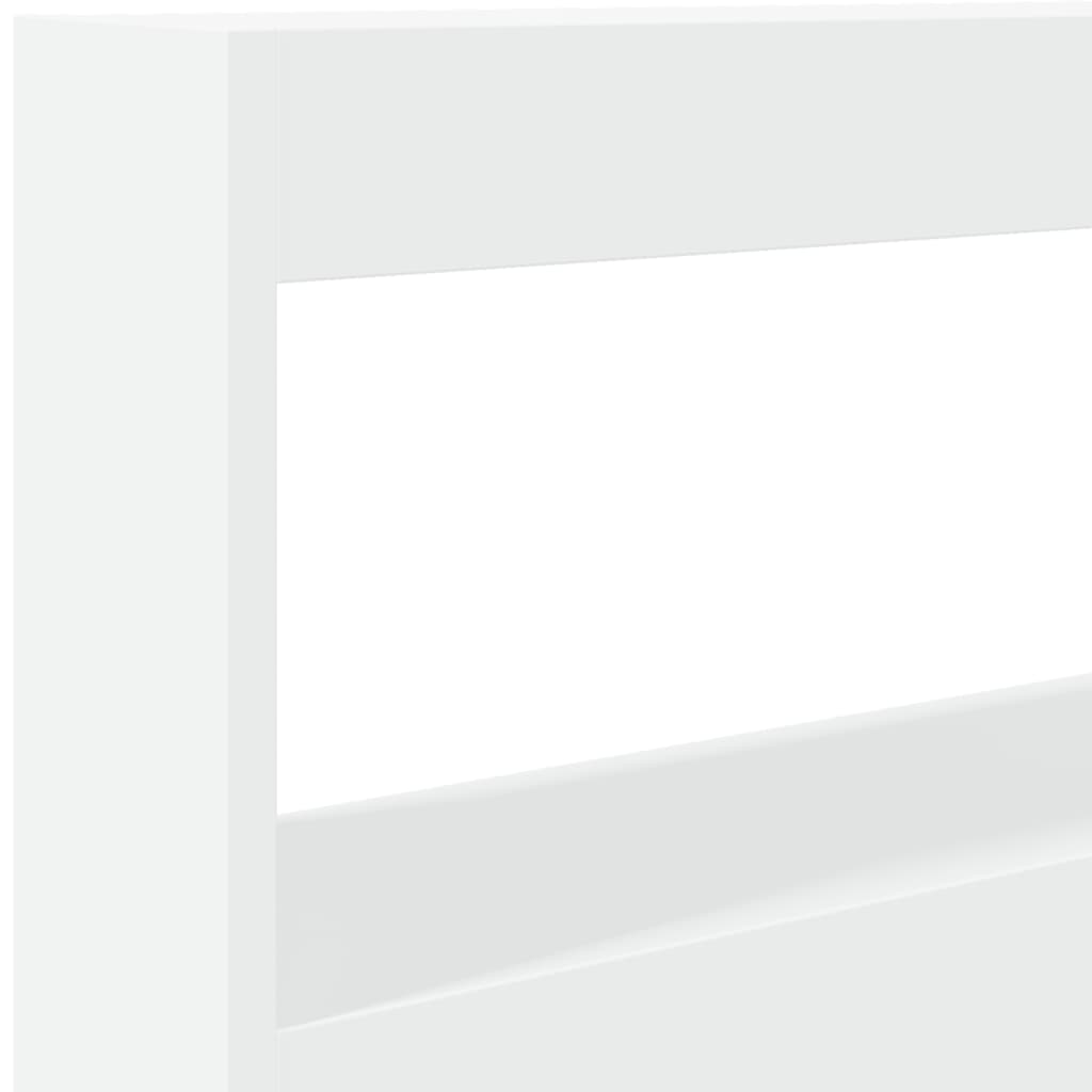Tête de lit avec rangement – Blanc – 100 x 17 x 102 cm
