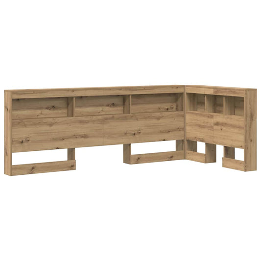 Tête de lit avec rangement – Chêne artisanal bois d'ingénierie (2)