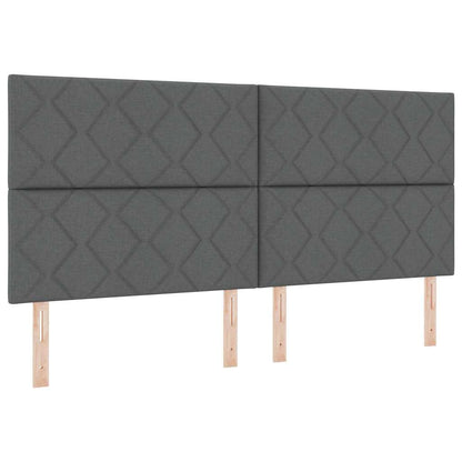 Tête de lit tissu – Gris foncé tissu – 200 cm