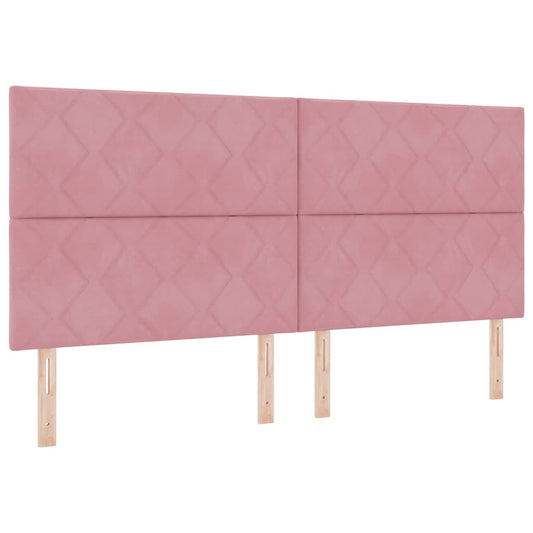 Tête de lit velours – Rose velours – 200 cm