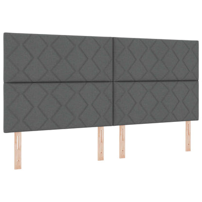 Tête de lit LED – Gris tissu – 200 cm