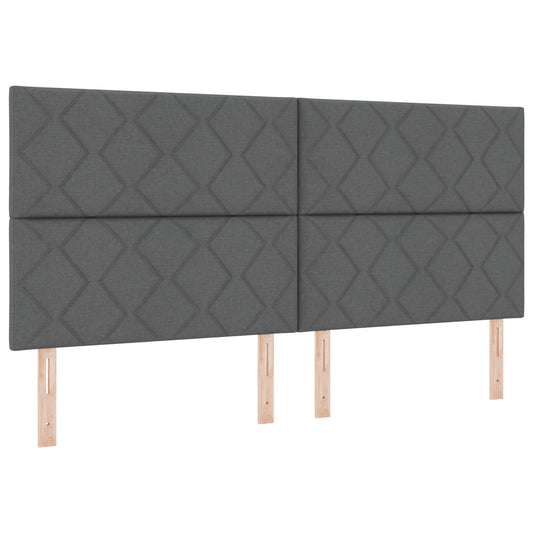 Tête de lit LED – Gris tissu – 200 cm