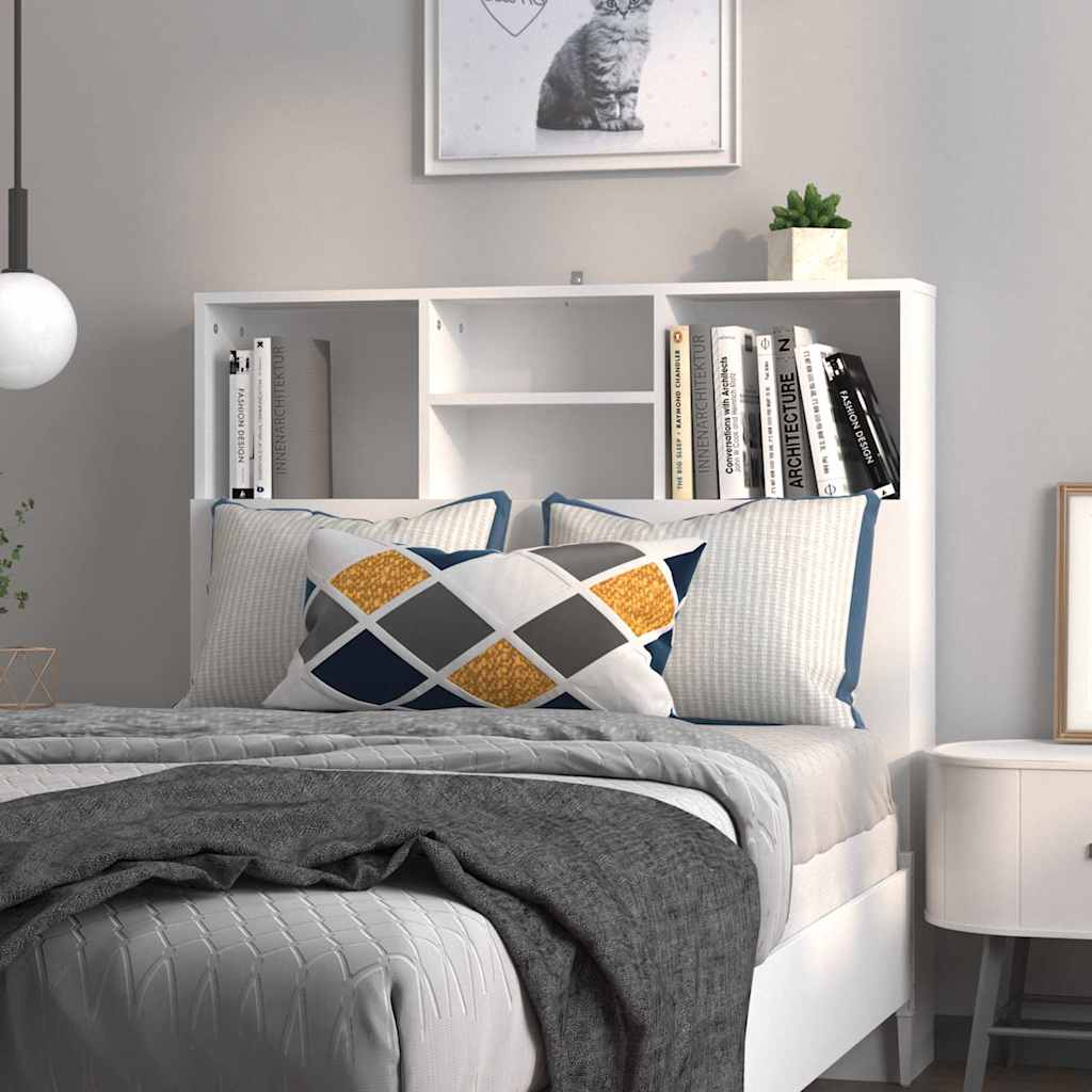Tête de lit avec rangement – Blanc