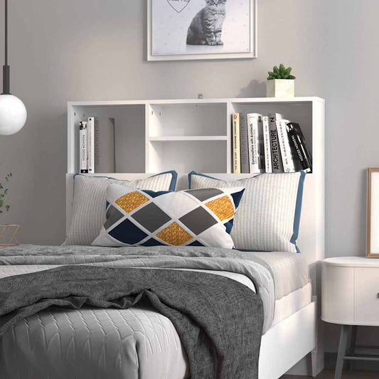 Tête de lit avec rangement – Blanc
