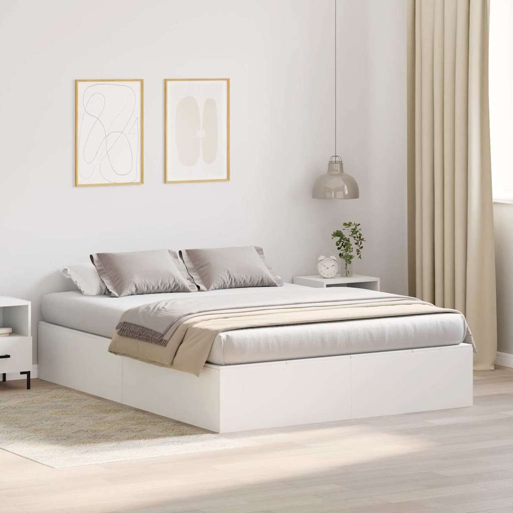 Lit coffre – Blanc – 140 x 200 cm