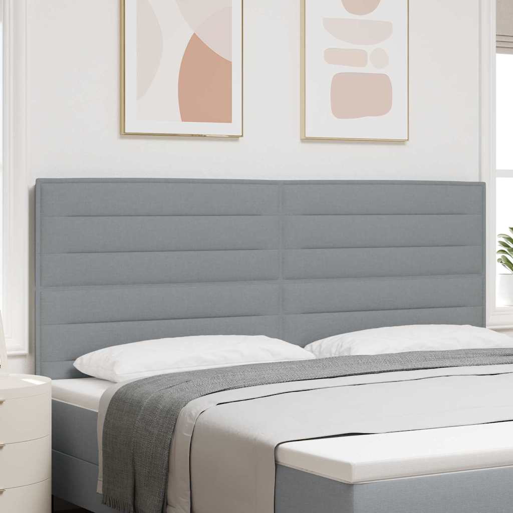Tête de lit tissu – Gris clair tissu
