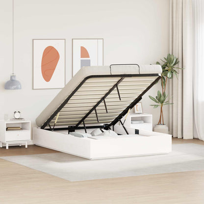 Lit coffre – Blanc – 140 x 200 cm (2)