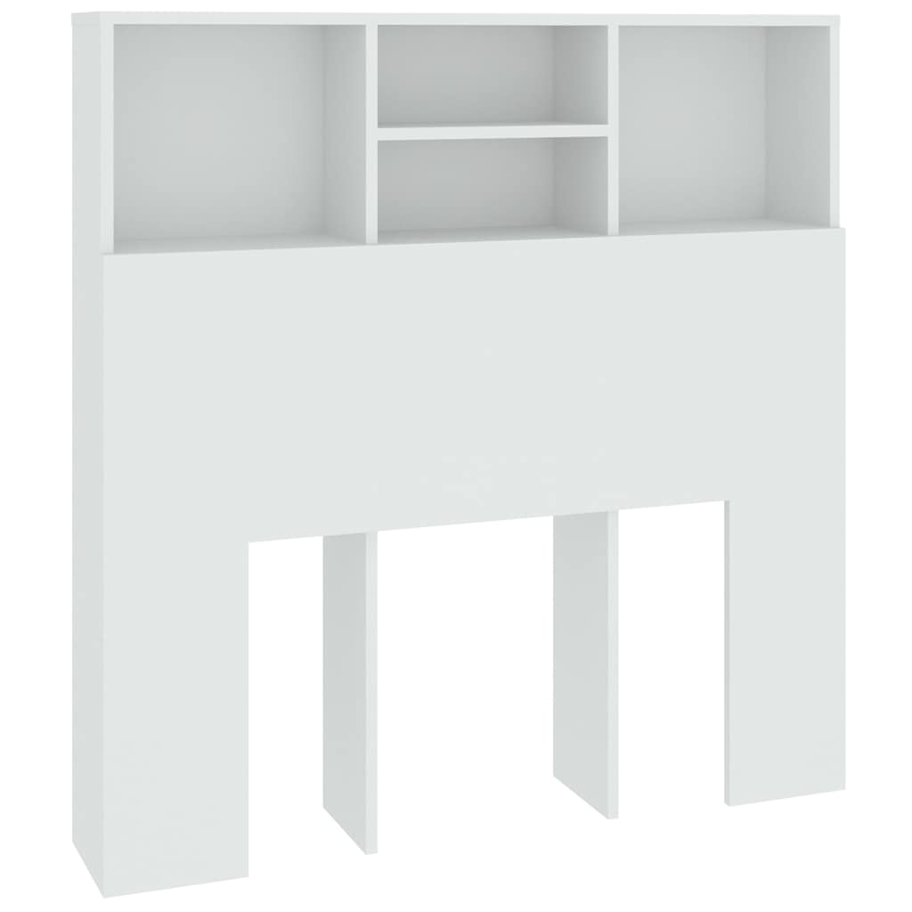 Tête de lit avec rangement – Blanc