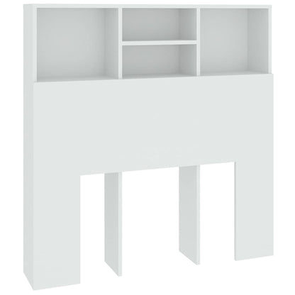 Tête de lit avec rangement – Blanc