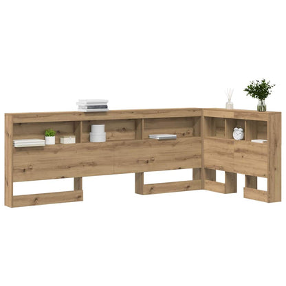 Tête de lit avec rangement – Chêne artisanal bois d'ingénierie (2)