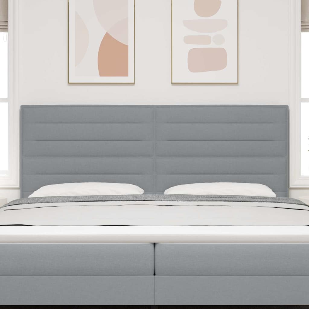 Tête de lit tissu – Gris clair tissu