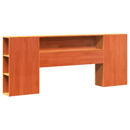 Tête de lit avec rangement – Cire marron