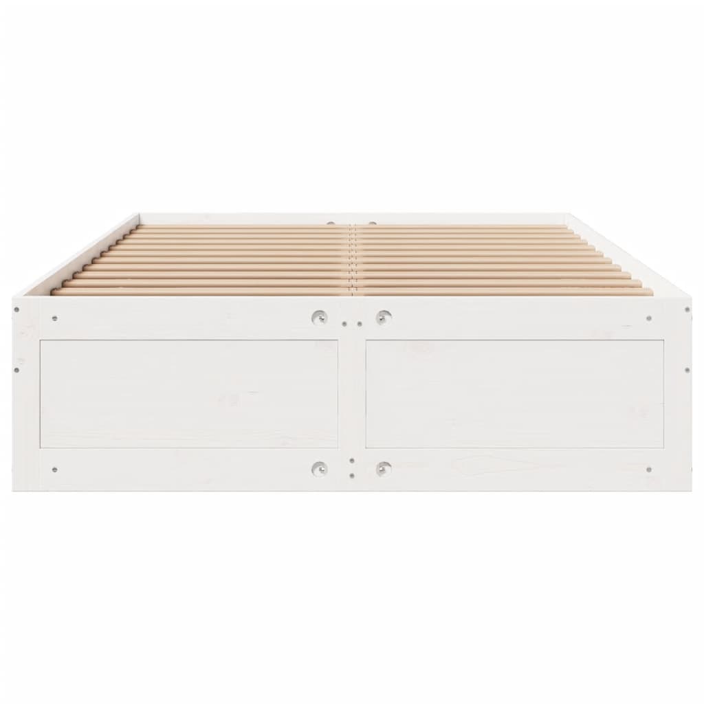 Lit coffre à tiroirs – Blanc – 140 x 200 cm