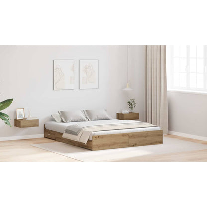 Lit coffre – Chêne artisanal – 160 x 200 cm