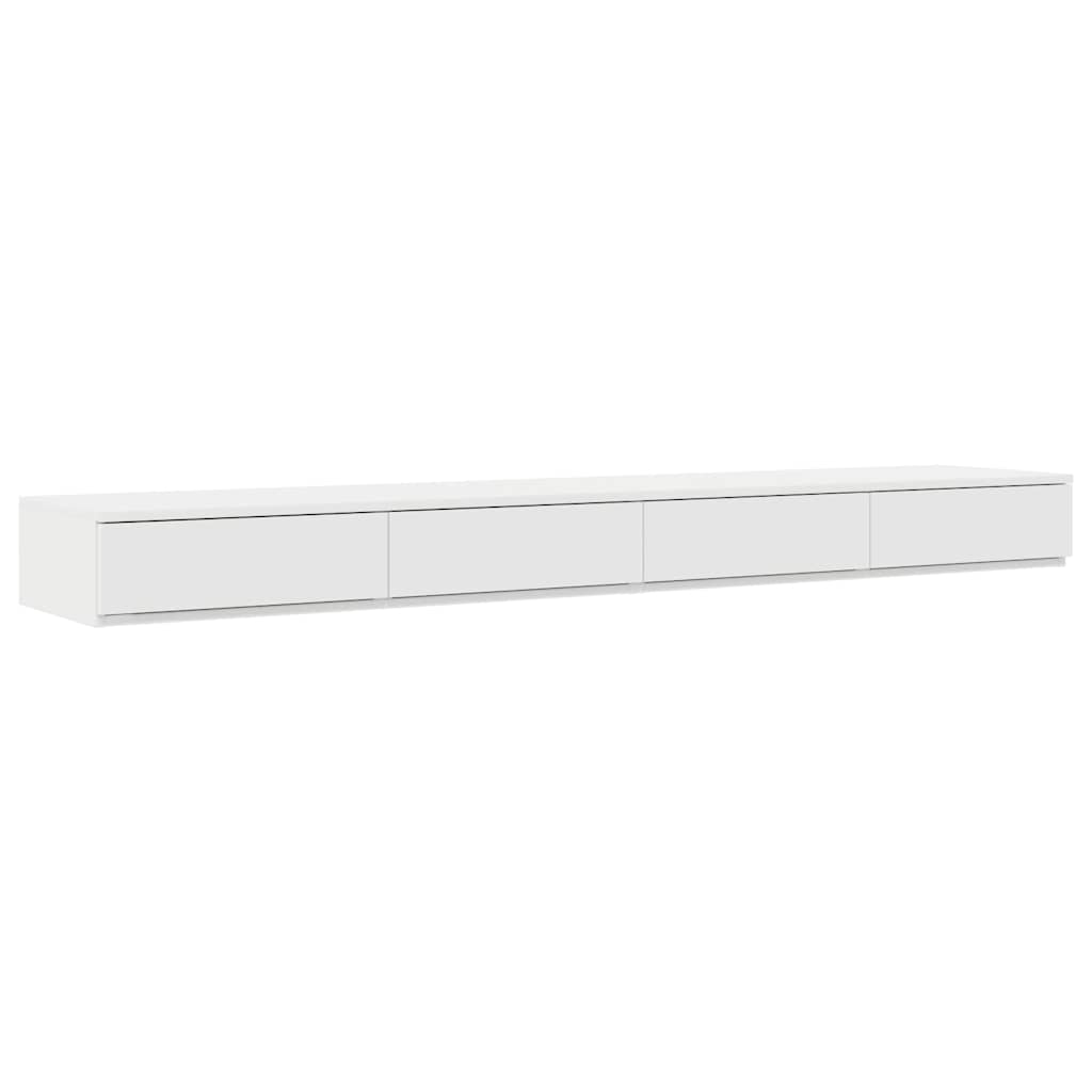 Lit coffre – Blanc bois d'ingénierie – 200 cm