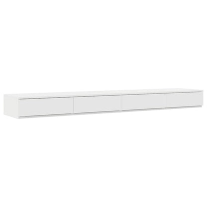 Lit coffre – Blanc bois d'ingénierie – 200 cm