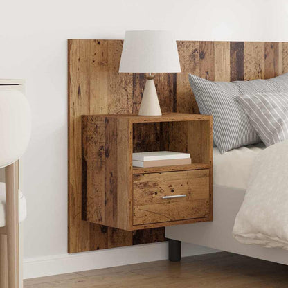 Tête de lit avec rangement – Bois ancien bois d'ingénierie