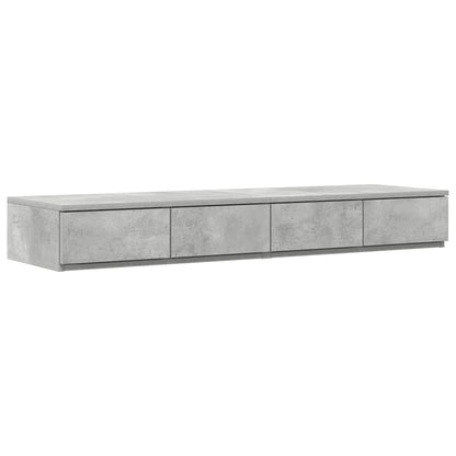 Lit coffre – Gris béton bois d'ingénierie – 120 cm