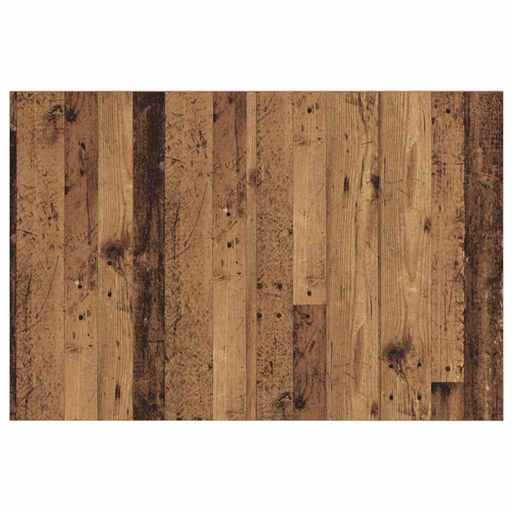 Tête de lit avec rangement – Bois ancien bois d'ingénierie