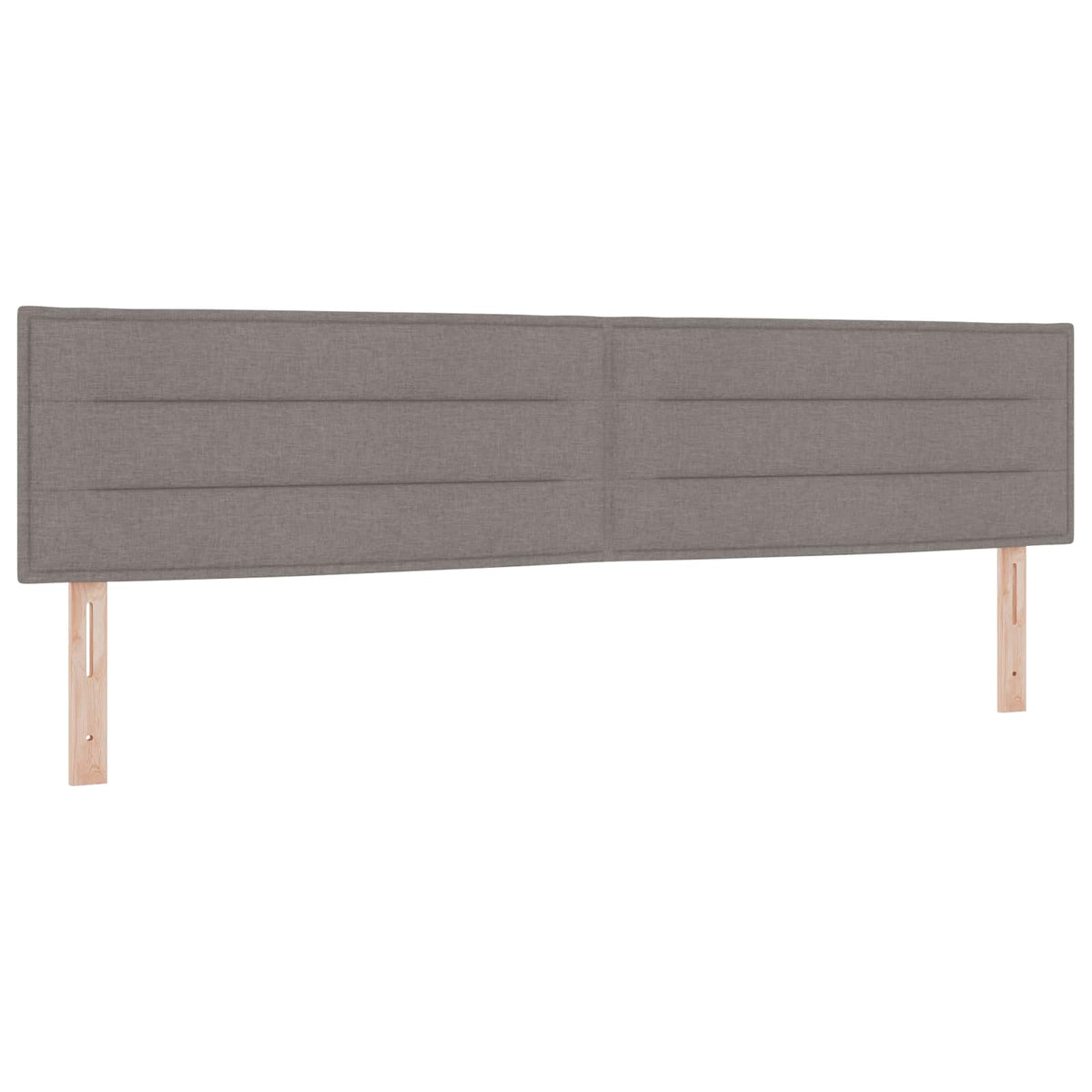 Lit boxspring avec matelas – Taupe tissu – 200 x 200 cm