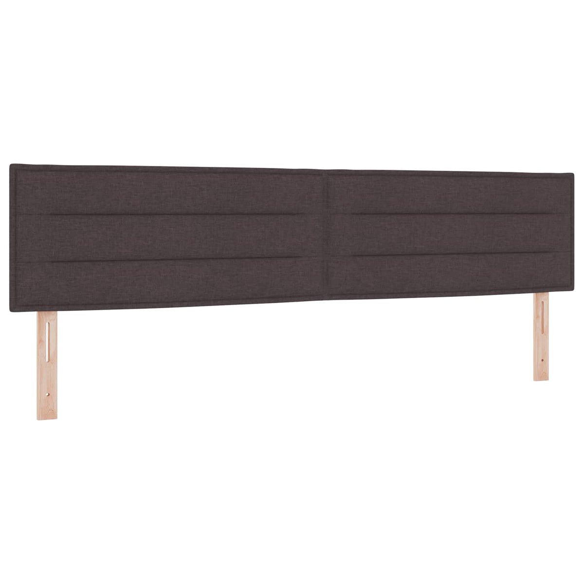 Lit boxspring avec matelas – Marron foncé tissu – 200 x 200 cm
