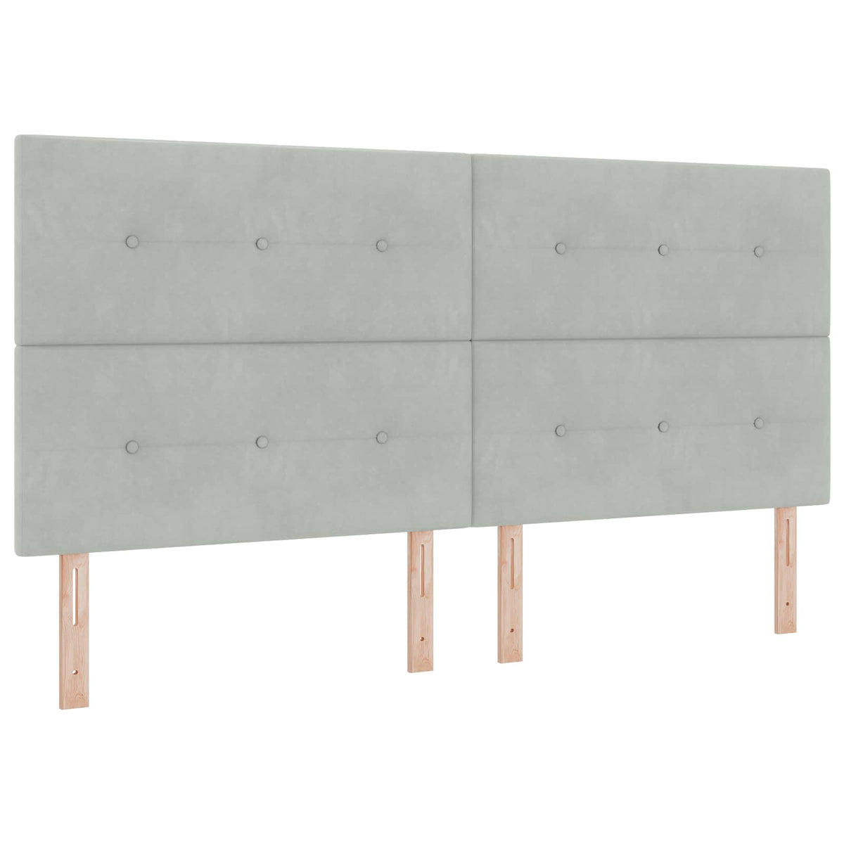 Lit coffre LED avec matelas – Gris clair – 200 x 200 cm