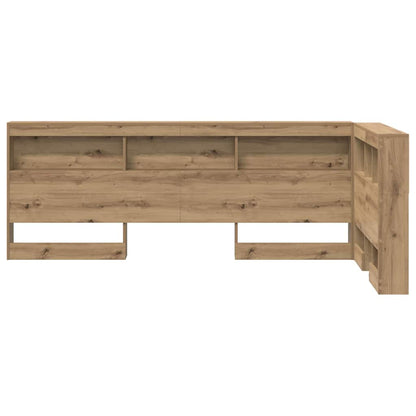 Tête de lit avec rangement – Chêne artisanal bois d'ingénierie (2)