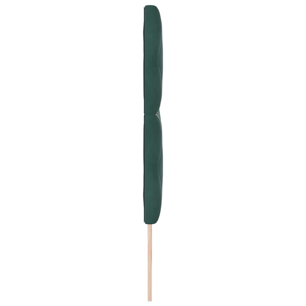 Tête de lit LED – Vert foncé velours