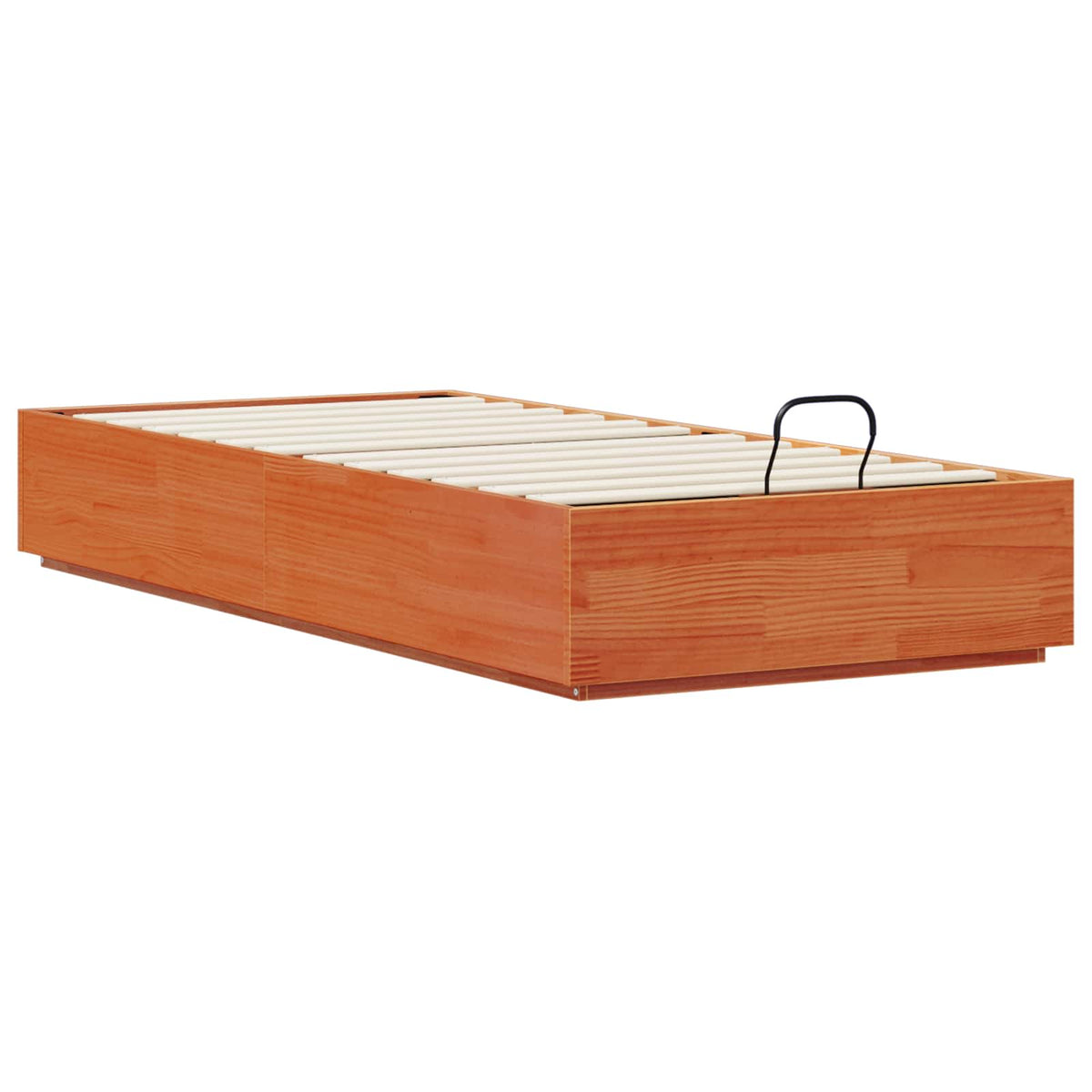 Lit coffre – Brun cire – 100 x 200 cm