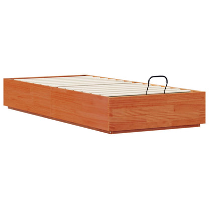 Lit coffre – Brun cire – 100 x 200 cm