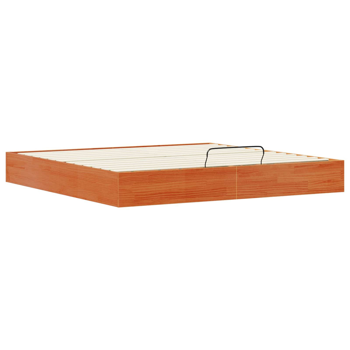 Lit coffre – Brun ciré – 200 x 200 cm