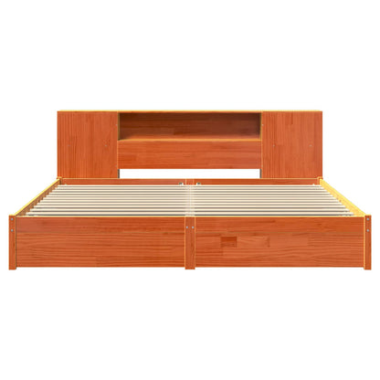 Tête de lit avec rangement – Cire marron