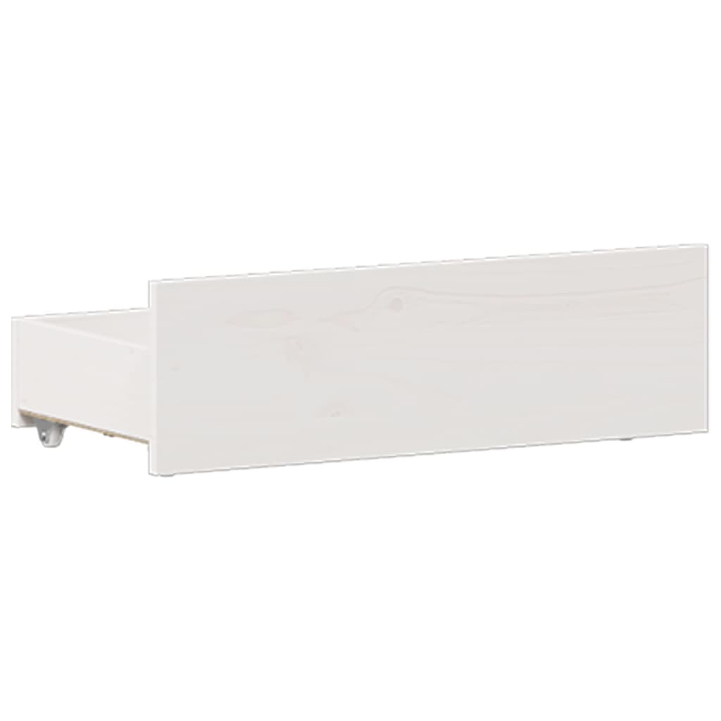Cadre de lit avec tête de lit – Blanc – 120 x 200 cm
