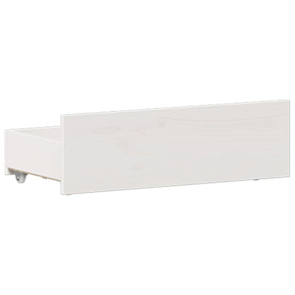 Cadre de lit avec tête de lit – Blanc – 120 x 200 cm