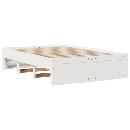Lit coffre à tiroirs – Blanc – 140 x 200 cm
