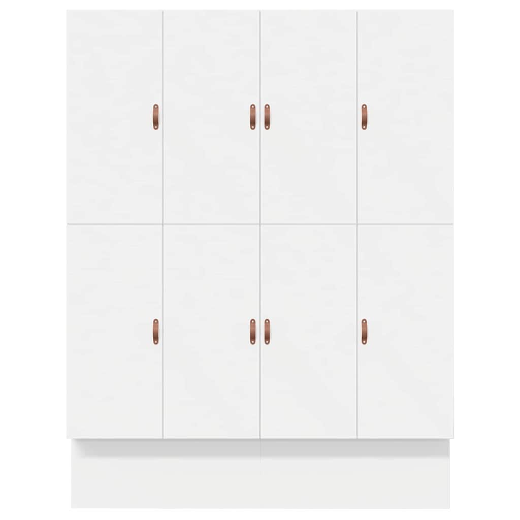 Lit coffre – Blanc bois d'ingénierie – 200 cm