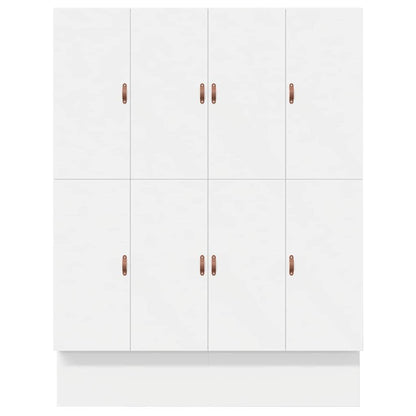 Lit coffre – Blanc bois d'ingénierie – 200 cm