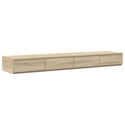 Lit coffre à tiroirs – Chêne Sonoma – 140 cm