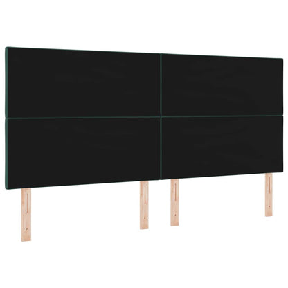 Tête de lit LED – Vert foncé velours