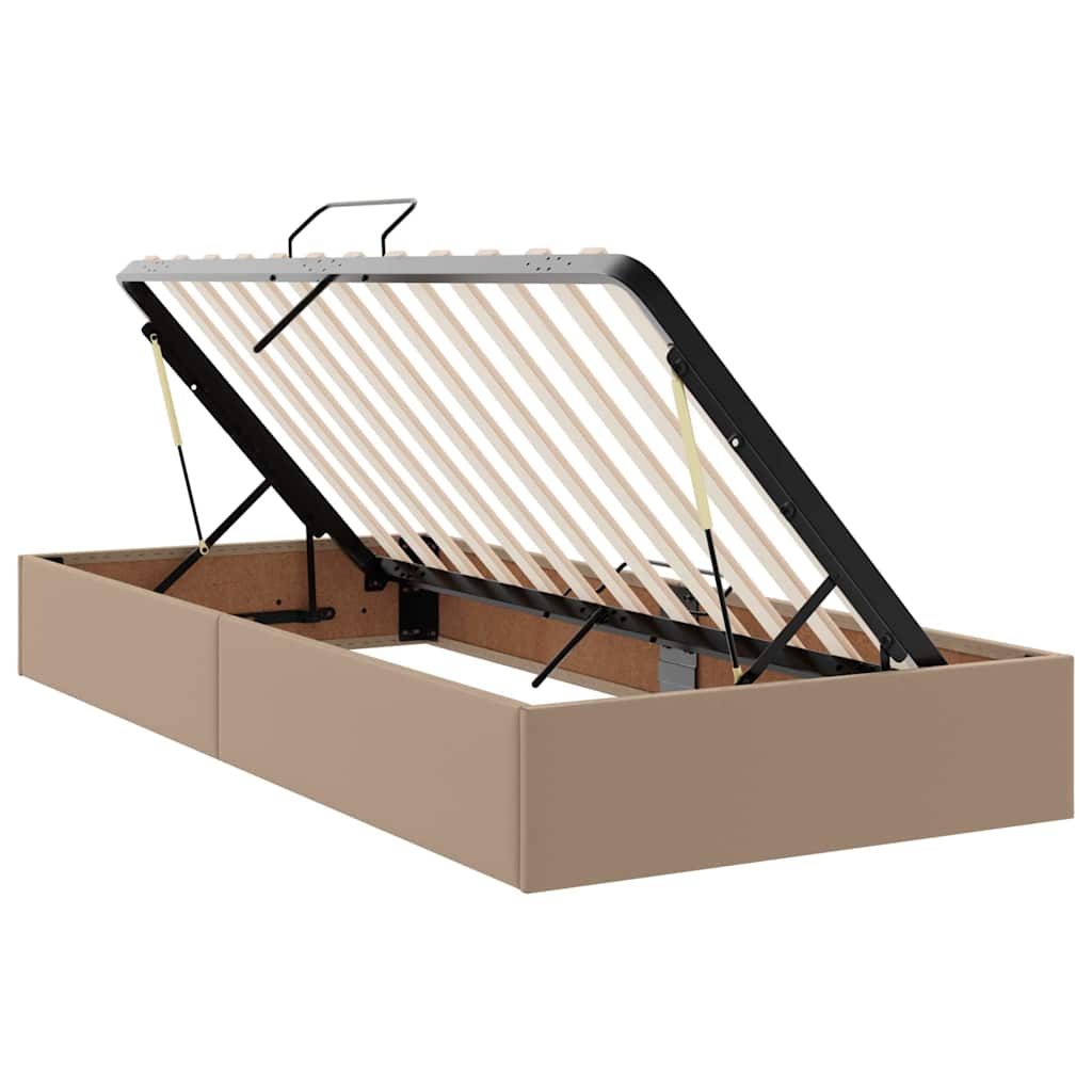 Lit coffre LED – Cappuccino – 180 x 200 cm