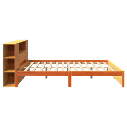 Tête de lit avec rangement – Cire marron