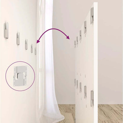 Tête de lit avec rangement – Blanc bois d'ingénierie