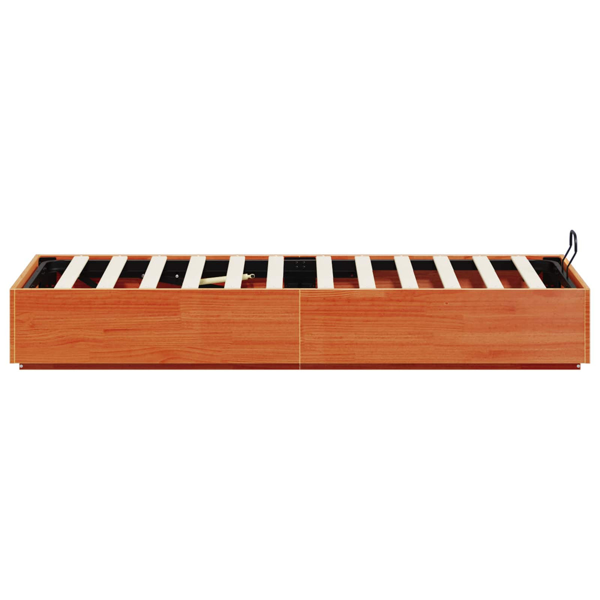 Lit coffre – Brun cire – 100 x 200 cm