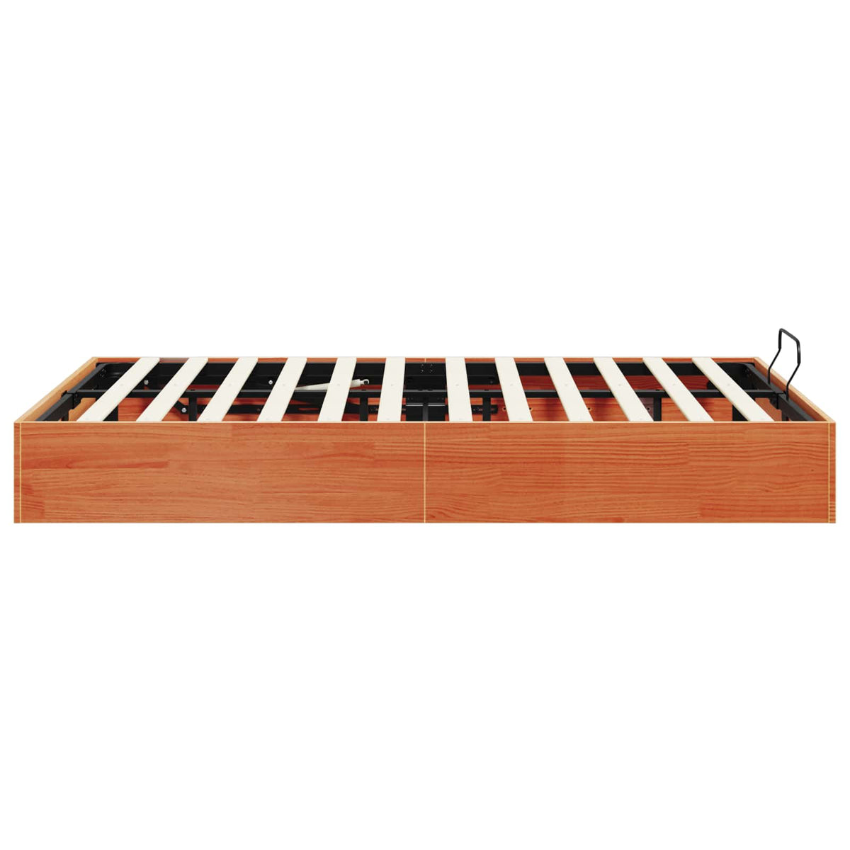Lit coffre – Brun ciré – 200 x 200 cm