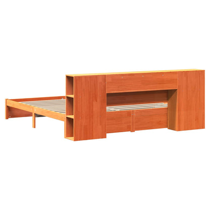 Tête de lit avec rangement – Cire marron