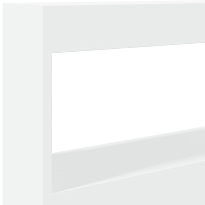 Tête de lit avec rangement – Blanc – 100 x 17 x 102 cm